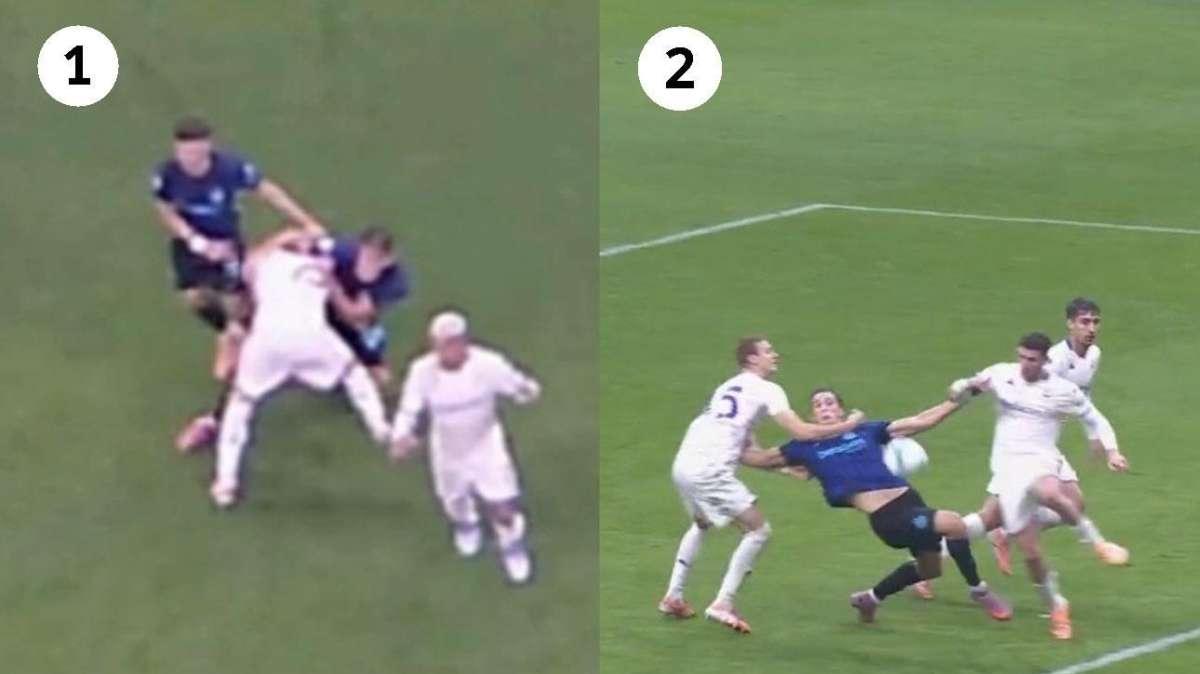 Moviola GdS - Comuzzo su Esposito: doppia trattenuta in area. Sozza e Ghersini...