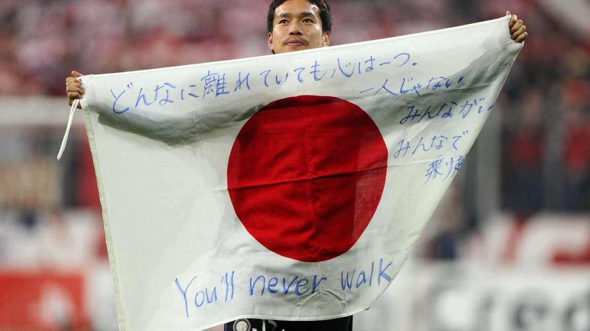 Nagatomo campione di solidarietà anche col rugby