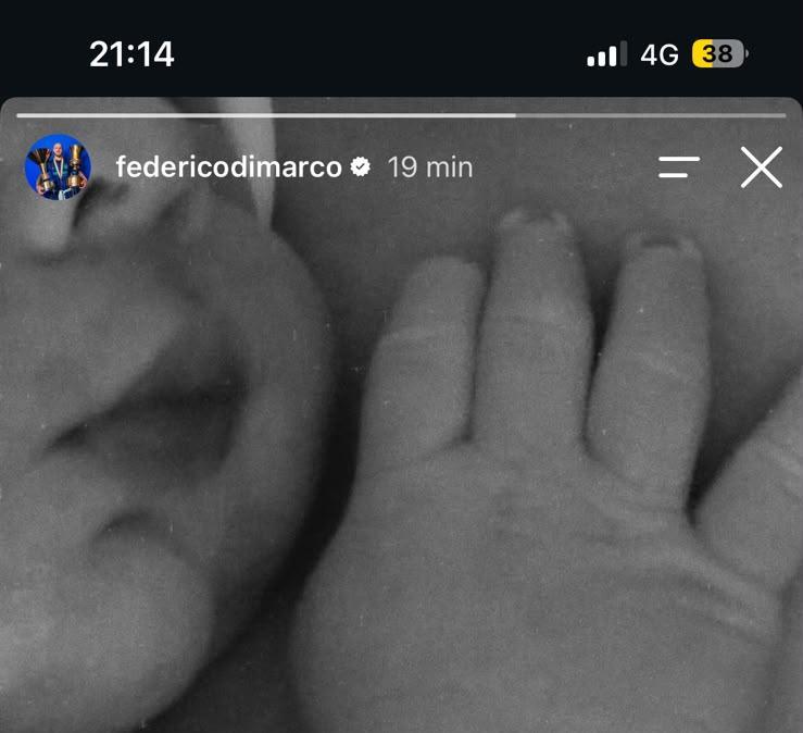 Federico Dimarco e Giulia Mazzocato di nuovo genitori: è nato Nathan