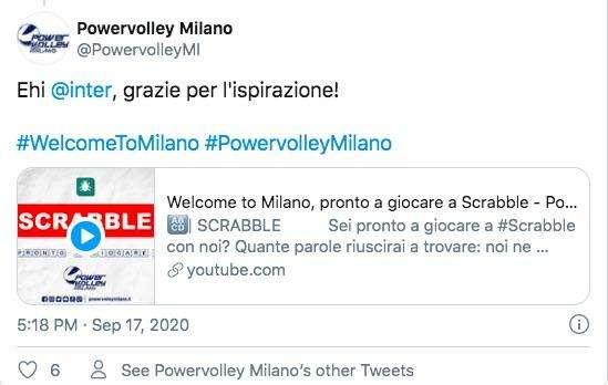 L'Allianz Powervolley Milano segue l'esempio dell'Inter con Asamoah e annuncia Weber: "Grazie per l'ispirazione!"