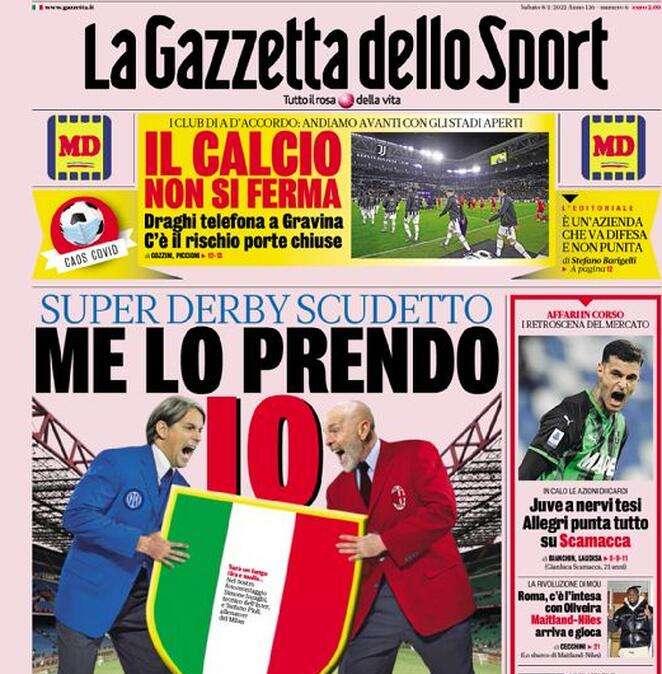 Prima GdS - Super Derby Scudetto: "Me lo prendo io"