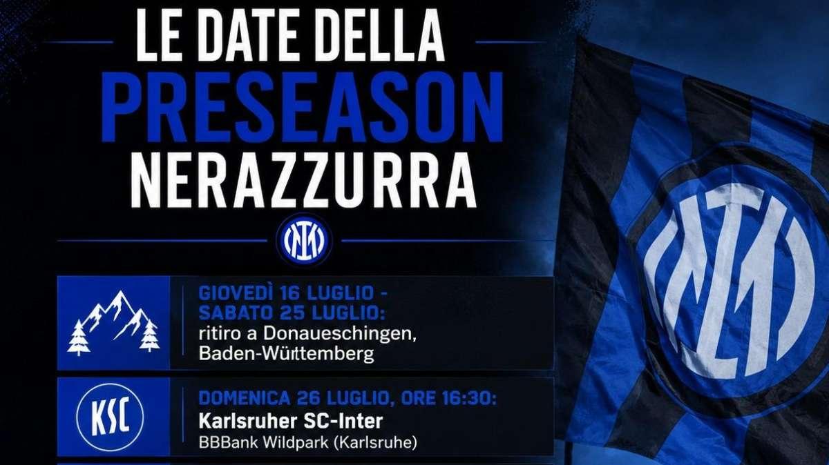 Inter, definiti i dettagli del ritiro in Germania. Il 26 luglio test col Karlsruher
