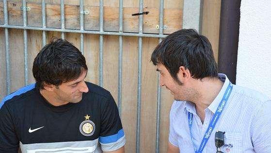 Diego Milito durante l'intervista con FcInterNews.it