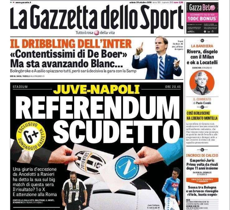 Prima GdS - Dribbling Inter, avanza Blanc
