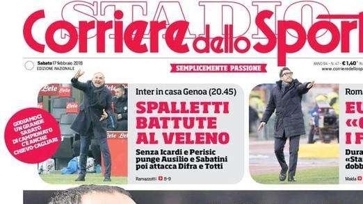 Prima pagina CdS - Spalletti, battute al veleno