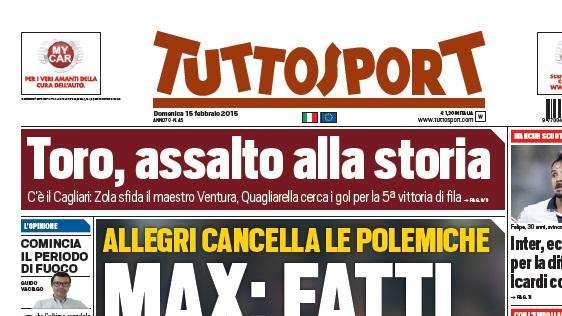Prime pagine - Inter, serve un cambio di marcia definitivo. Icardi come Balotelli. Ecco Felipe