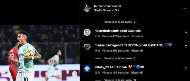 Lautaro segna ed esulta: "Forza Inter". I tifosi dimenticano Skriniar e gli 'affidano' la fascia 