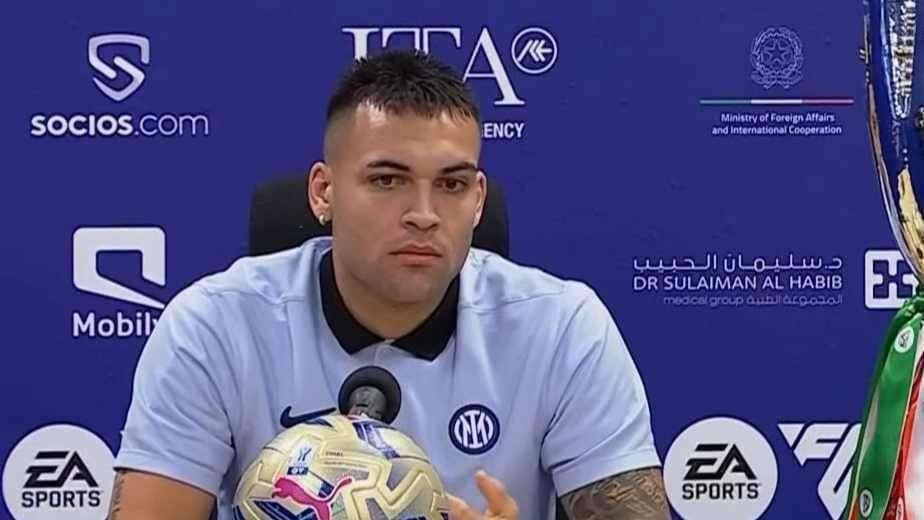 Lautaro: "Non penso né alla Juve, né al rinnovo. Ma a vincere la Supercoppa per il terzo anno consecutivo"