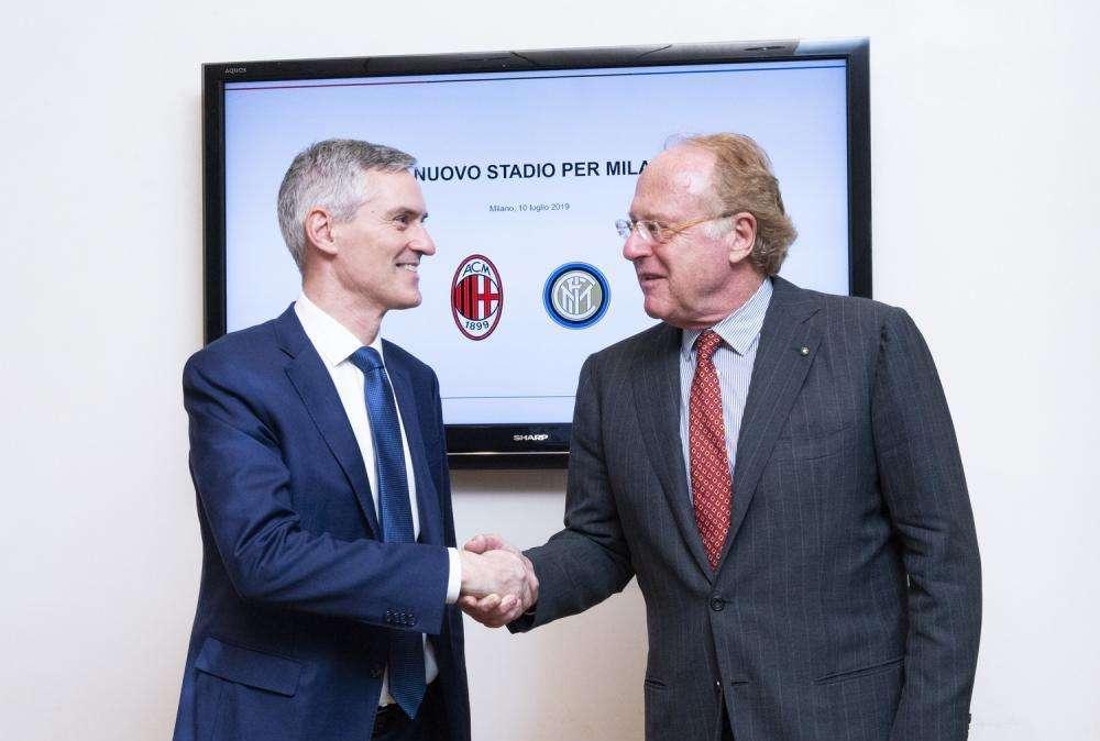 Nuovo S. Siro pronto nel 2023, Scaroni: "Sarà lo stadio più bello del mondo". Antonello: "Progetto per creare un nuovo centro di Milano"