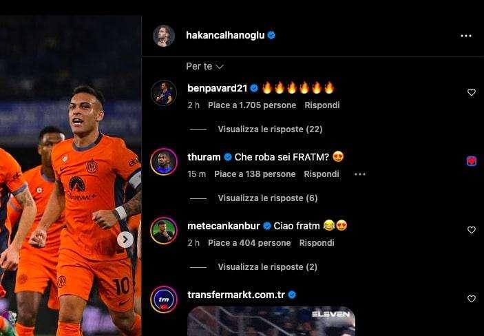 Calhanoglu, pensiero fisso dopo Napoli-Inter: "Tutto per far felice il tifoso". Thuram lo esalta: "Che roba sei FRATM?"