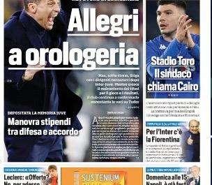 Prima TS - Coppa Italia, per l'Inter c'è la Fiorentina. Allegri a orologeria: dalla furia di San Siro al futuro in bianconero