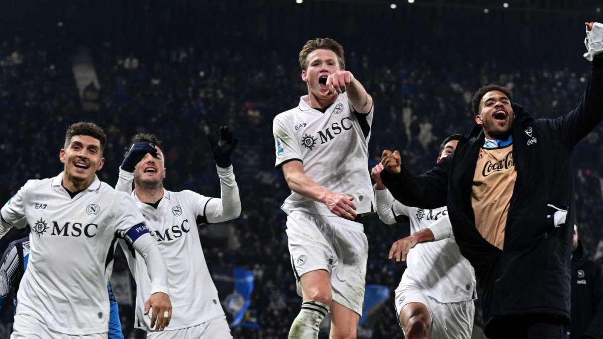 VIDEO - Napoli, vittoria e ruggito da Scudetto in casa dell'Atalanta: gli highlights