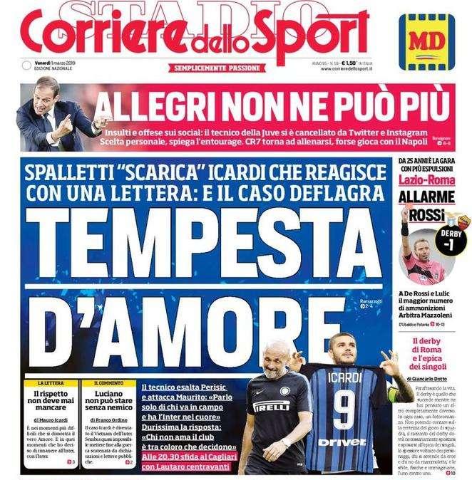 Prima CdS - Tempesta d'amore: Spalletti "scarica" Icardi che risponde con una lettera