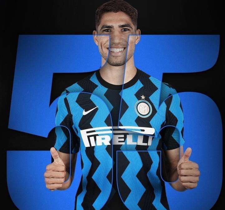 L'Inter svela il numero scelto da Hakimi: l'esterno marocchino vestirà l'ex maglia di Nagatomo
