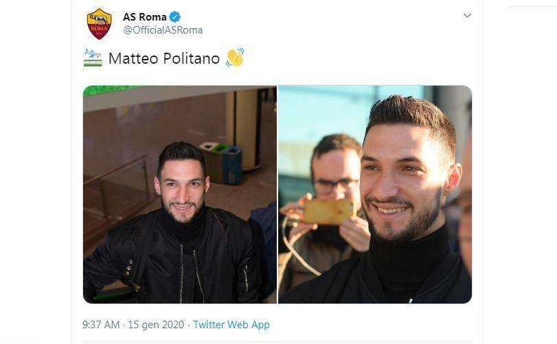 Politano giallorosso: la Roma lo 'saluta' sui social