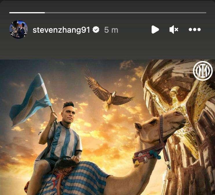 Lautaro campione del mondo, arrivano i complimenti di Zhang: "Top of the world"