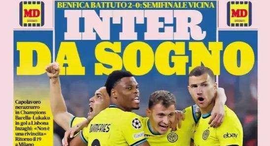 Prima GdS - Inter da sogno. Capolavoro nerazzurro: Benfica battuto 2-0