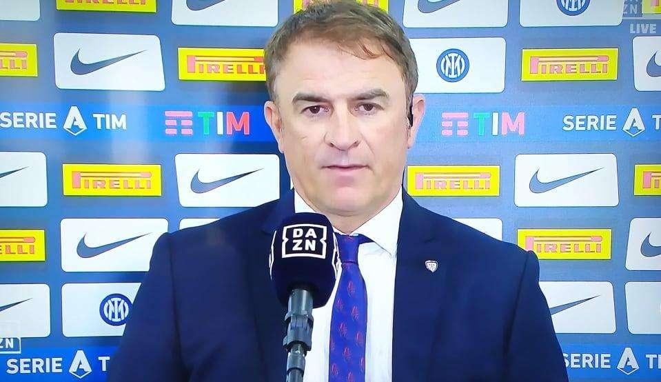 Cagliari, Semplici: "Inter in salute, noi con la giusta mentalità. Dispiace perché ci avevamo creduto"