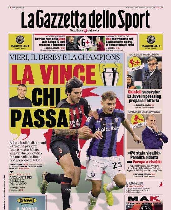 Prima GdS - Vieri, il derby e la Champions: "La vince chi passa"