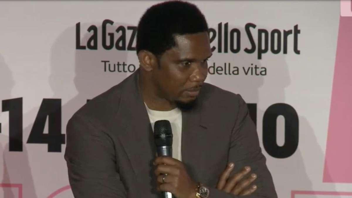 VIDEO - Eto'o: "Dovevo andare al City, ho scelto l'Inter a bordo di un aereo. Onana? Top mondo, meglio di Maignan"