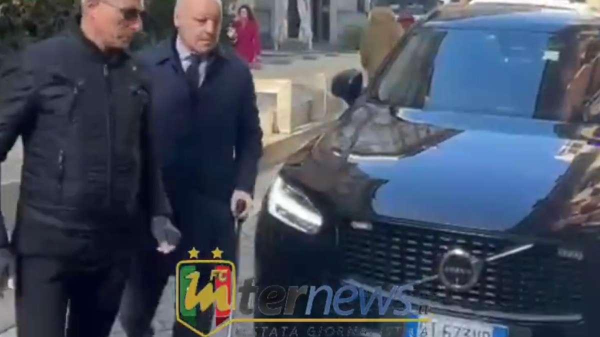 VIDEO FcIN - Pranzo UEFA Inter-Monaco, l'arrivo dei dirigenti: si rivede anche Beppe Marotta dopo l'intervento
