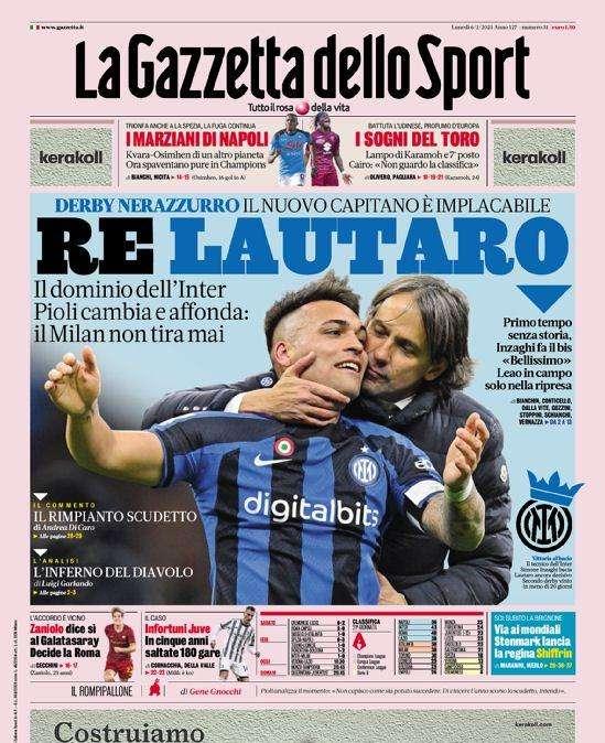 Prima GdS - Re Lautaro. Derby nerazzurro, il nuovo capitano è implacabile