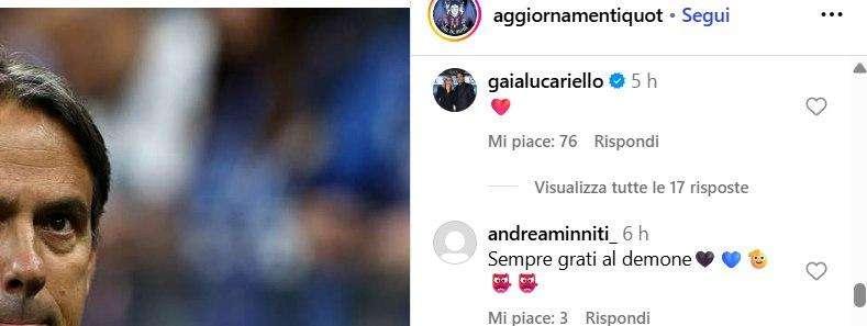 L'Inter torna a spendere sul mercato, su Instagram una pagina elogia il ciclo Inzaghi: il gesto della moglie del Demone 