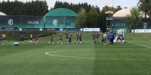 VIDEO - L'allenamento dell'Inter pre Borussia Dortmund