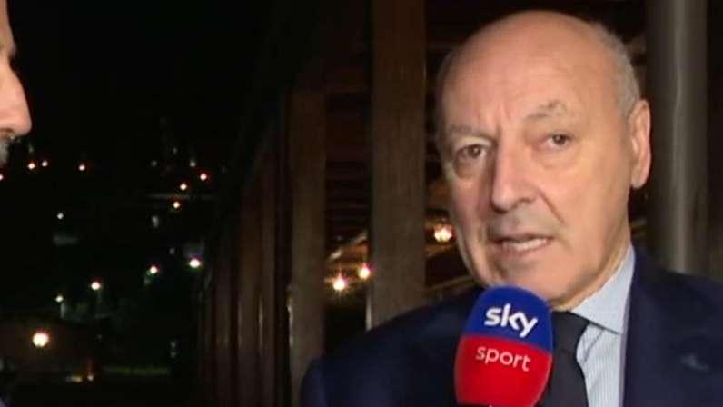 Marotta a Sky: "Derby d'Italia evento di rilevanza internazionale. Noi favoriti per lo scudetto? La Juve non è il Borgorosso..."