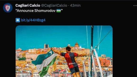 UFFICIALE - Il Cagliari abbraccia Shomurodov: arriva dalla Roma in prestito con diritto di riscatto