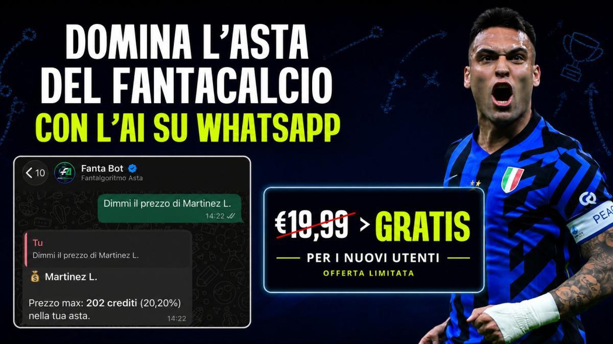 Fantacalcio 2026/27, è il momento dell’asta: scopri quanto spendere per i giocatori dell’Inter