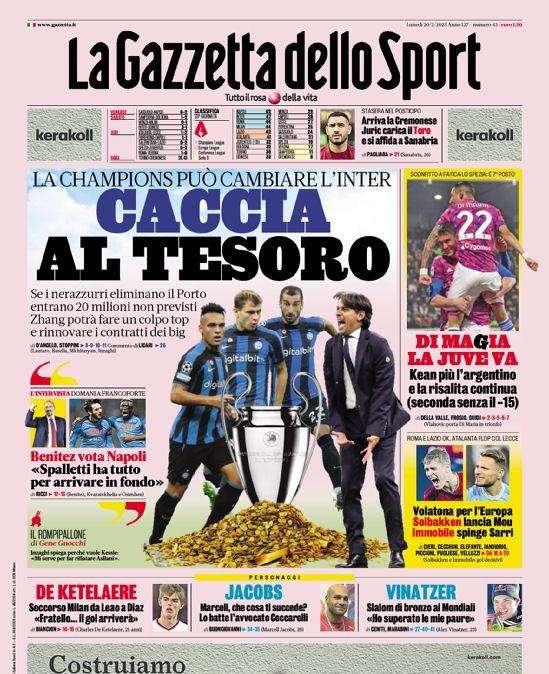 Prima GdS - Caccia al tesoro, la Champions può cambiare l’Inter