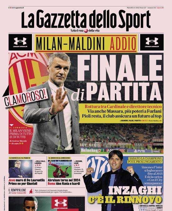 Prima GdS - Inzaghi, c'è il rinnovo: sabato la Champions, poi il prolungamento fino al 2025