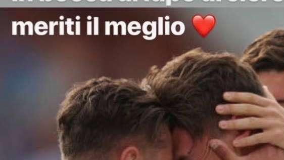 Salvatore Esposito saluta Pinamonti:"In bocca al lupo arciere, meriti il meglio"
