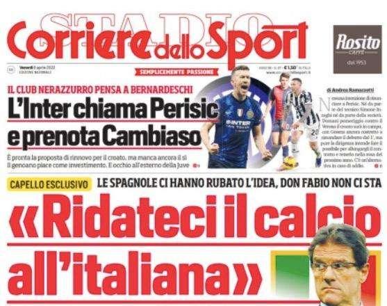 CdS - L'Inter chiama Perisic e prenota Cambiaso. Si pensa a Bernardeschi