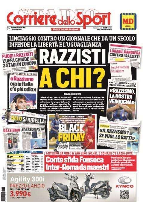 'Black Friday', il Corsport si difende: "Dispiaciuti per Lukaku e Smalling, grottesco il tribunale popolare"