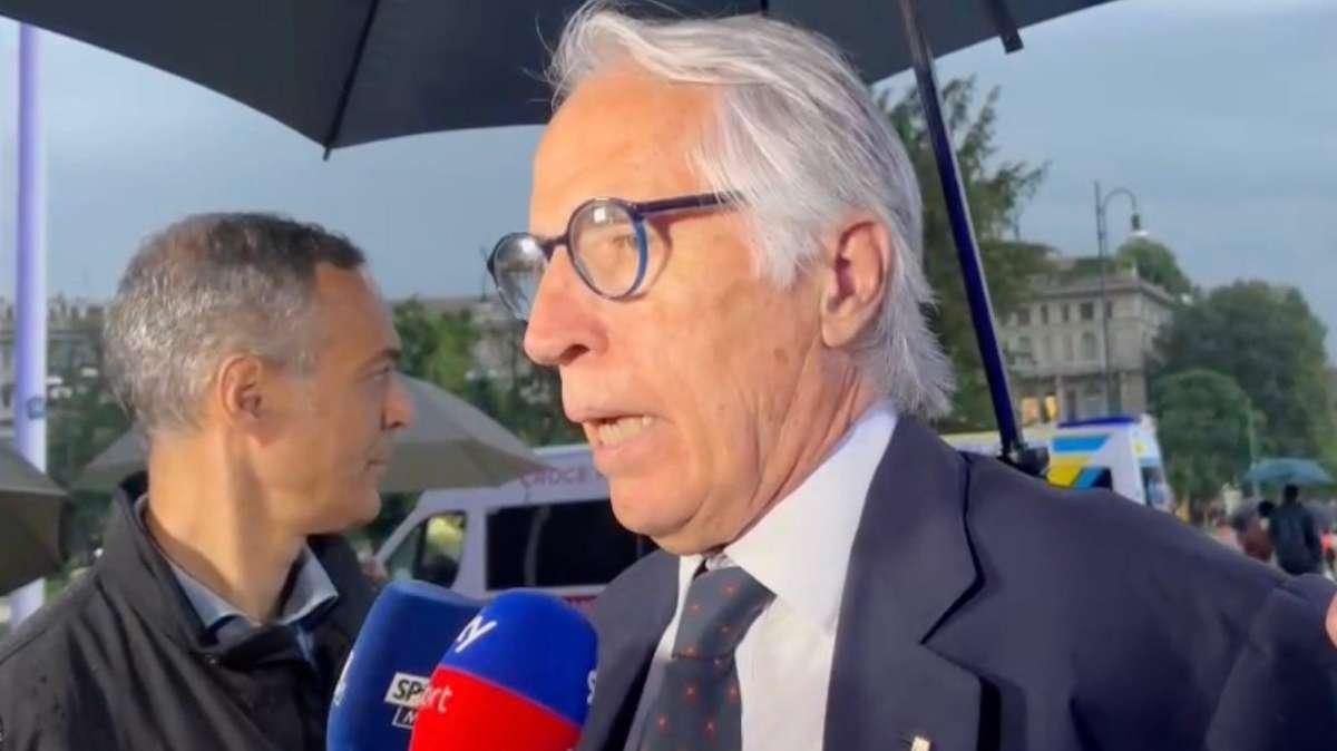VIDEO - Malagò alla festa Scudetto: "La questione Oaktree è di Zhang. Management Inter di qualità"