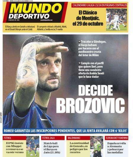 MD - Decide Brozovic: il Barcellona lotterà per avere il croato dell'Inter
