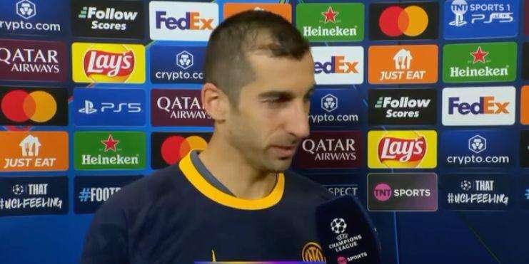 Mkhitaryan a TNT Sports: "Deluso per il gol, ma purtroppo era in offside. Adesso dobbiamo pensare al ritorno"