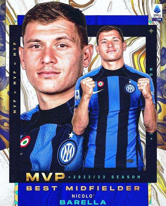 Serie A 2022-23, primo interista premiato: Barella è il miglior centrocampista del campionato