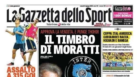Prime pagine - Il timbro di Moratti. Approva la vendita e punge Thohir. Inter, ecco il piano: Yaya Touré subito