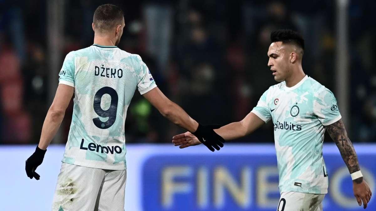 Corsera - Inter, c'è la reazione: Dzeko e Lautaro trascinano la squadra