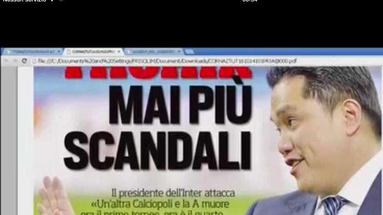 Prime pagine - Thohir, un anno di Inter con monito al calcio italiano: "Calciopoli-bis e la A morirebbe"
