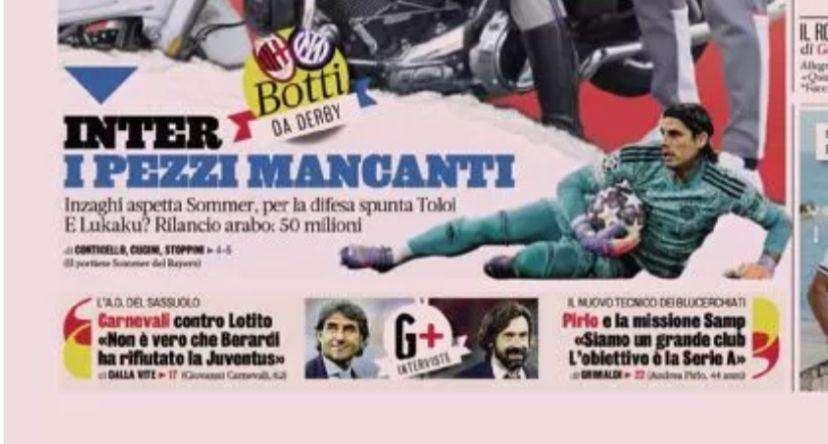 Prima GdS - Inzaghi aspetta Sommer, per la difesa spunta Toloi