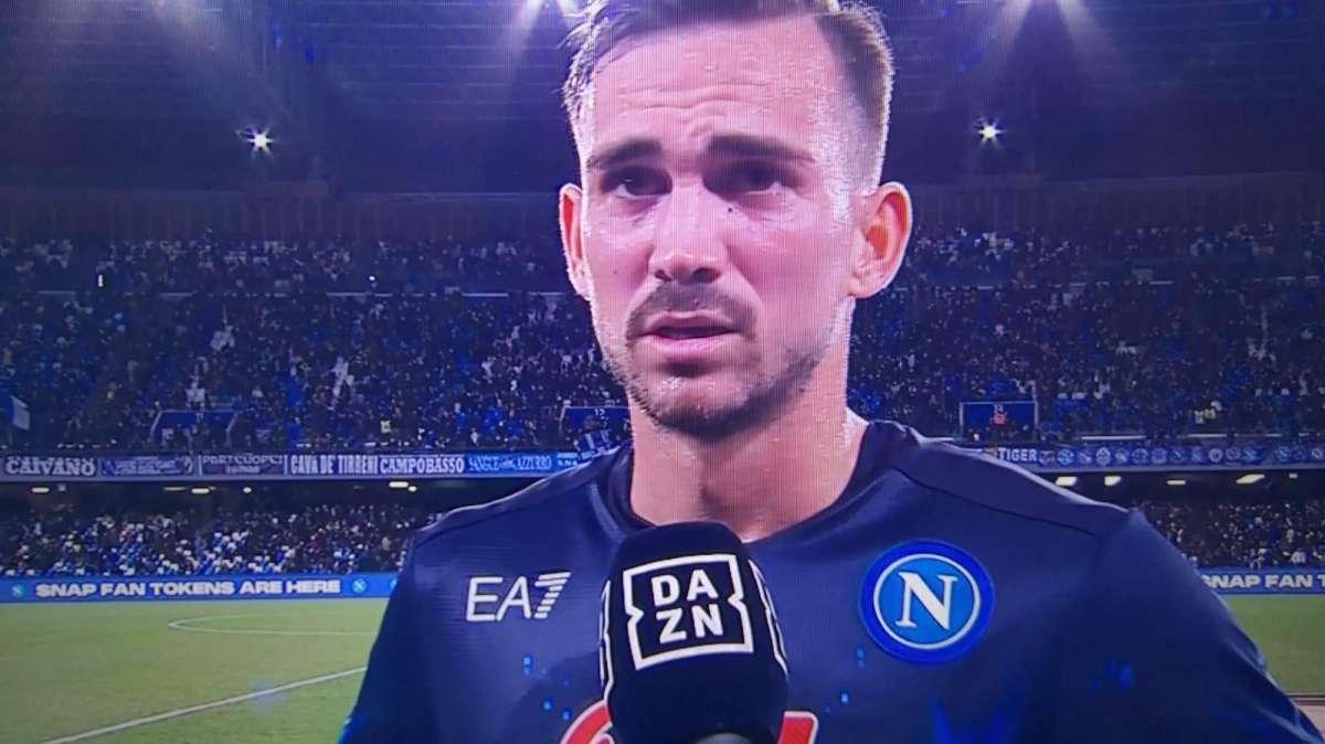 Napoli, Ruiz al 45esimo: "Siamo in vantaggio, ma non vuol dire niente. Loro sono molto forti"