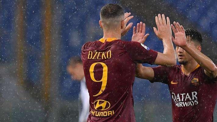 Roma, 12-0 nel primo test stagionale: anche Dzeko in gol 