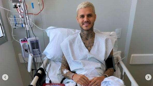 Intervento al ginocchio riuscito. La promessa di Icardi dopo l'operazione: "Torno presto"