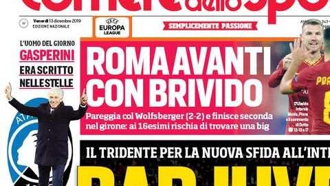 Prima CdS - Bar Juve: il tridente per la nuova sfida all'Inter. Dalbert: "L'Inter è battibile"