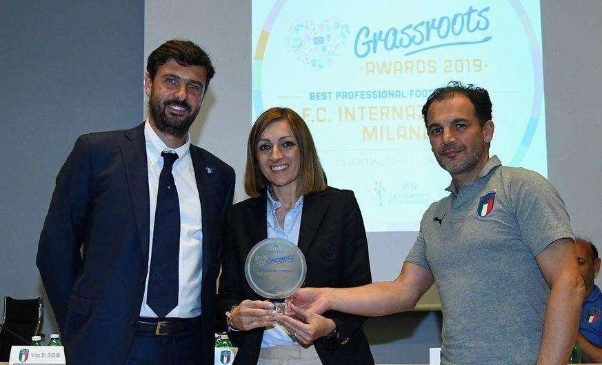 Il Settore Giovanile nerazzurro riceve il premio "Grassroots Awards 2019 Best Professional Football Club"
