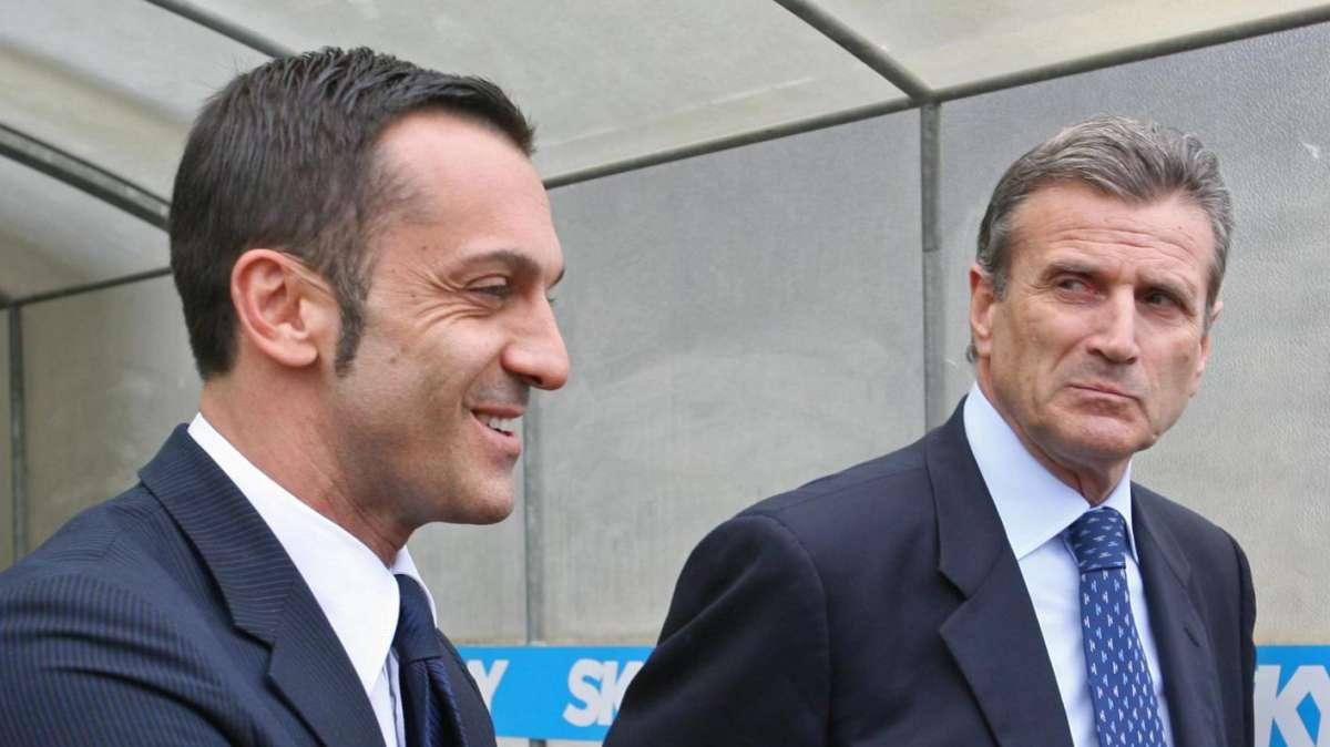 Branca, Ausilio e Capozucca nella sede dell'Inter